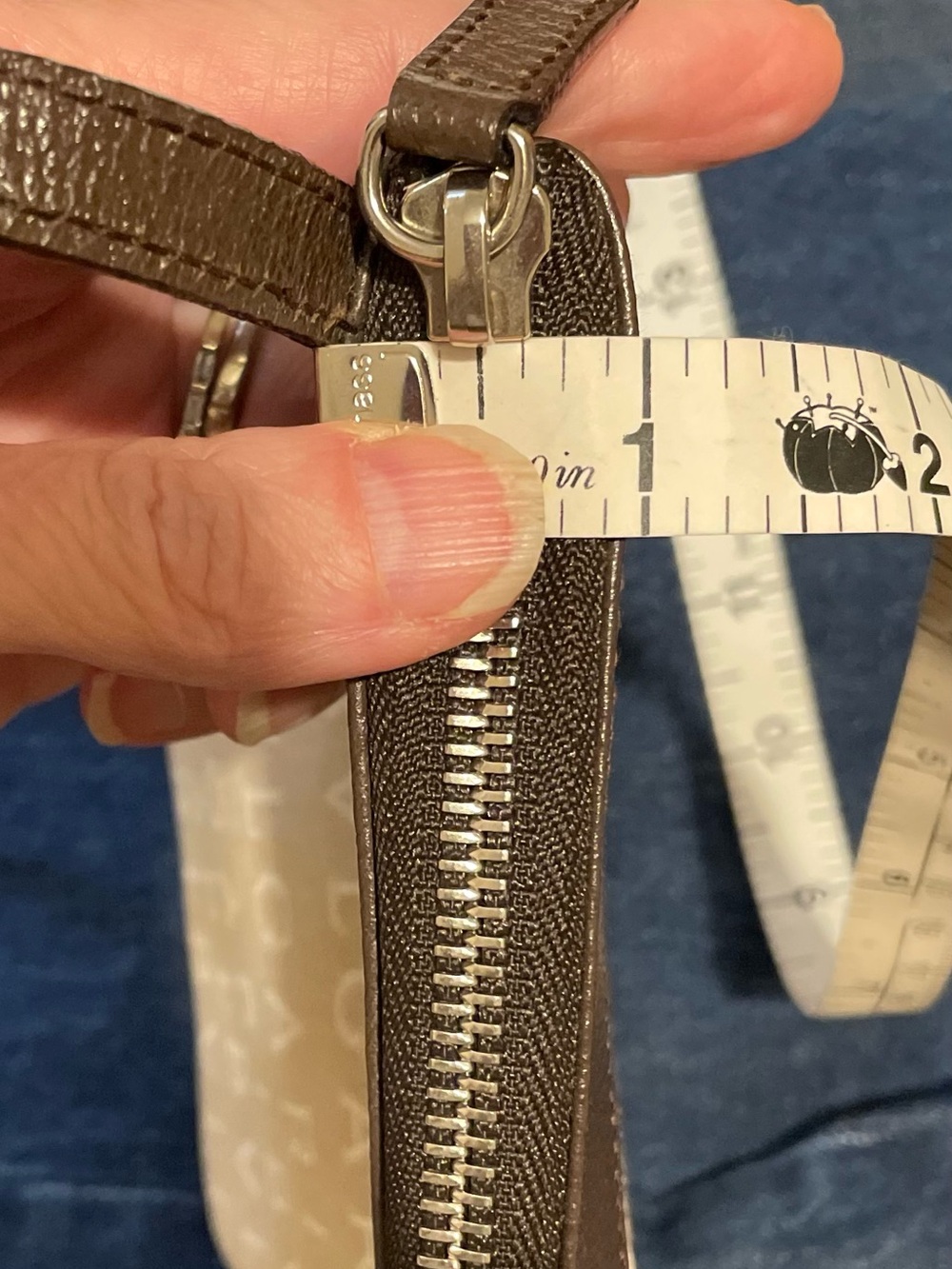 Bvlgari Authentic Vintage Crossbody Bag in Lt. Brown/Cream Canvas, Dark Leather - Picture 11 of 13